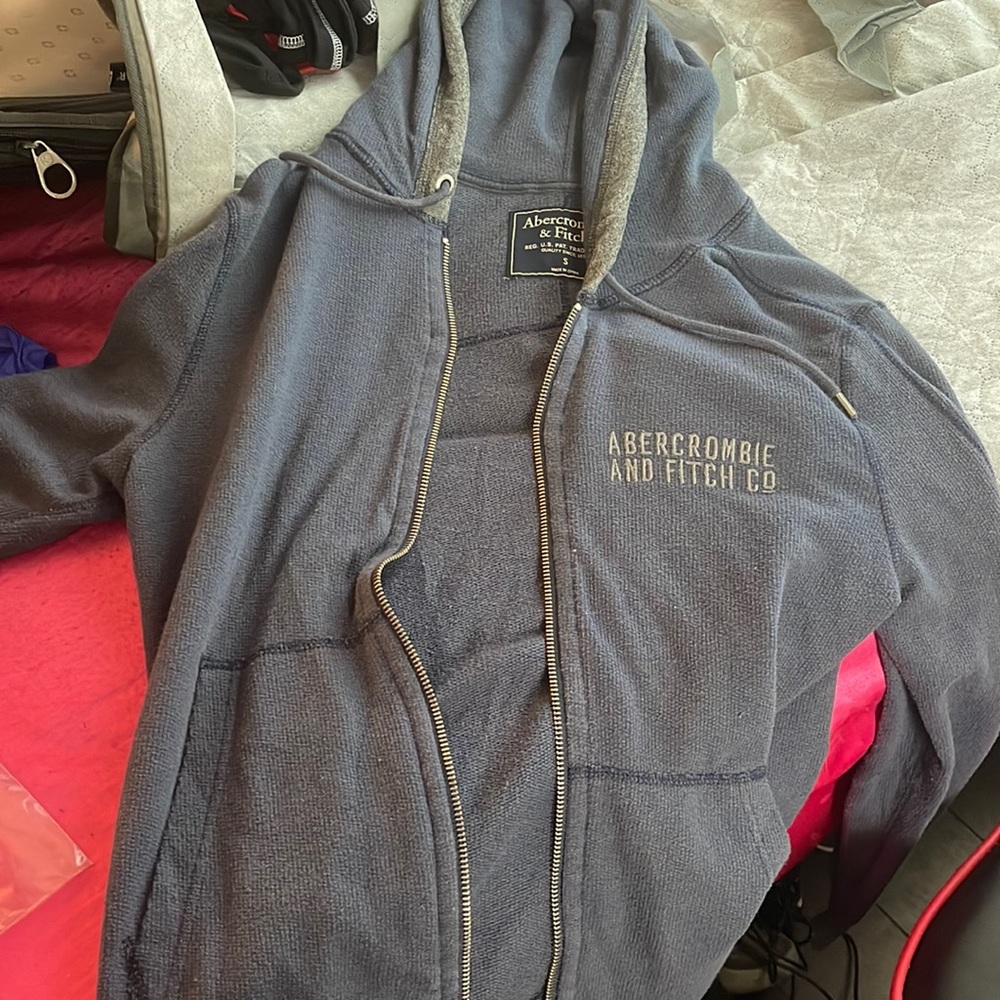 Abercrombie and fitch navy blue jacket